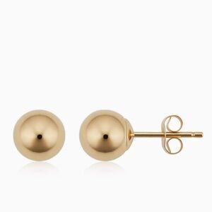 14K GOLD Oradina Ball Earrings NWT